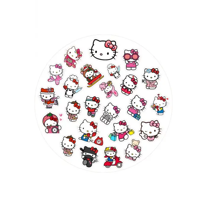Mini Sanrio Hello Kitty Sticker Seti 4 Parça 56 Adet Etiket