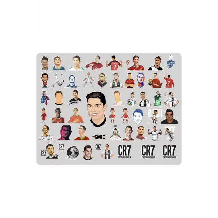 Ronaldo Cr7 Sticker Etiket 2 Sayfa 106 Adet Etiket