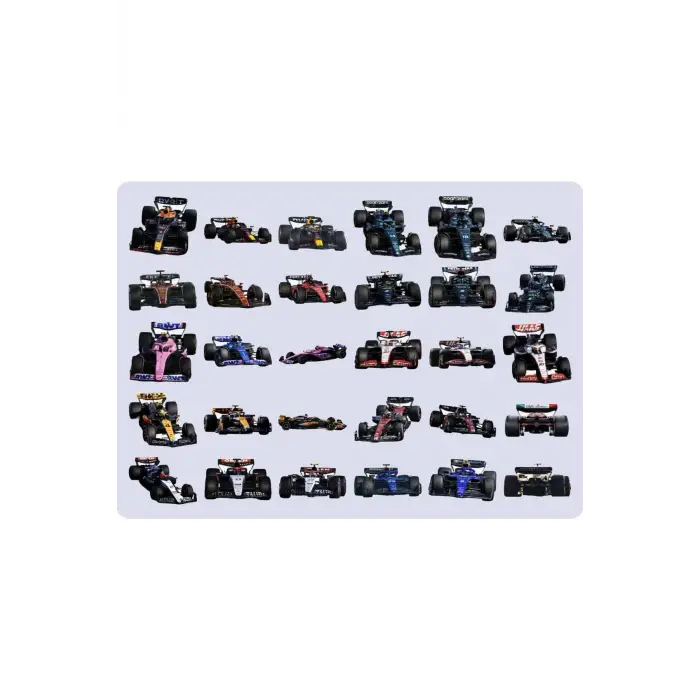 F1 Formula Sticker Etiket 2 Sayfa 60 Adet Etiket