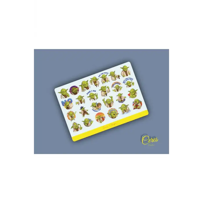 Baby Yoda Star Wars 25 Adet Etiket