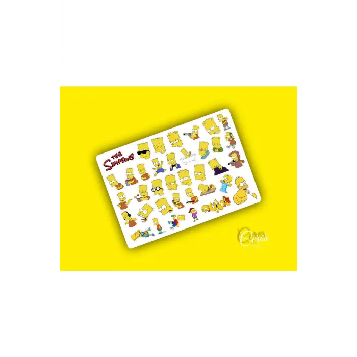 The Sımpson Bart Sticker - 37 Etiket