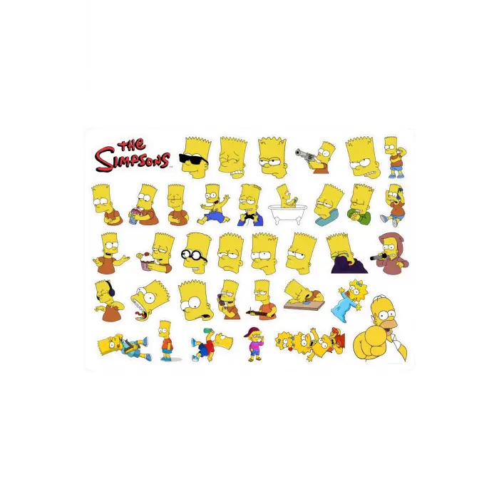 The Sımpson Bart Sticker - 37 Etiket