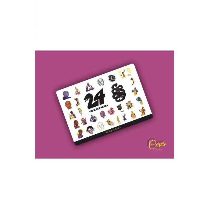 Kobe Bryant Nba Sticker Etiket 1 Sayfa 31 Adet Etiket