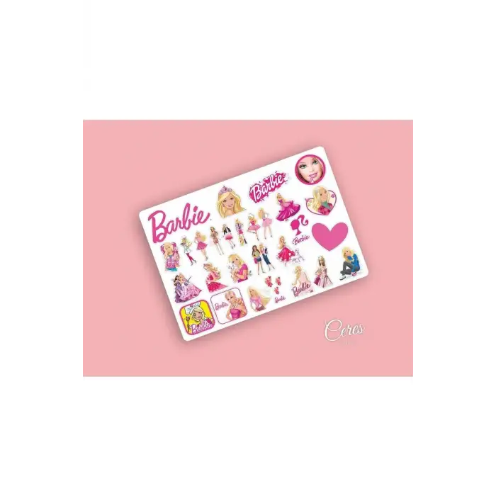 Barbie Sticker Etiket 32 Adet Etiket