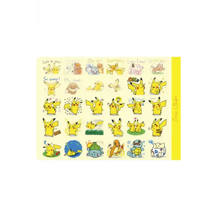 Pokemon Sticker - Aynı Sayfadan 2 Adet Toplam 60 Etiket