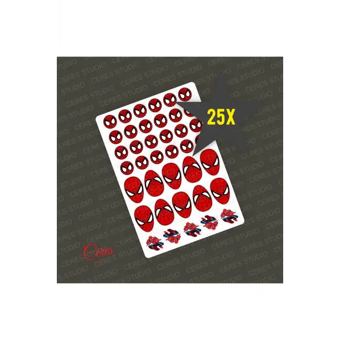 Spiderman Sticker - (Kırtasiyeler ve Hediyelik İçin) 25 Sayfa