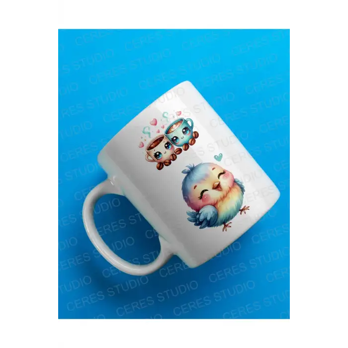 Şeffaf Kawaii Sticker Etiket