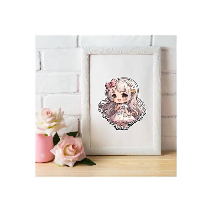 Şeffaf Kawaii Sticker Etiket