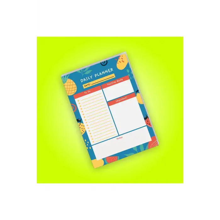 Günlük Planlayıcı | Daily Planner | Notepad | Notebook | Not Defteri | A5 Bloknot
