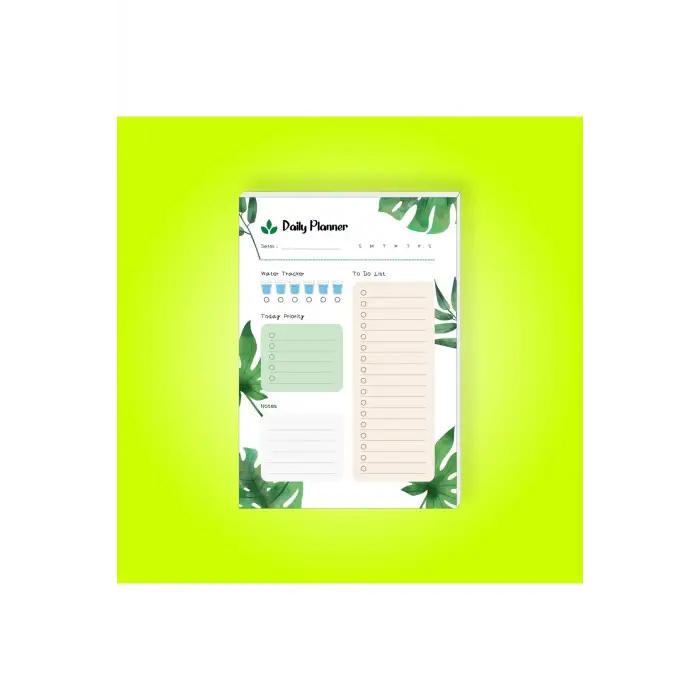 Günlük Planlayıcı | Daily Planner | Notepad | Notebook | Not Defteri | A5 Bloknot
