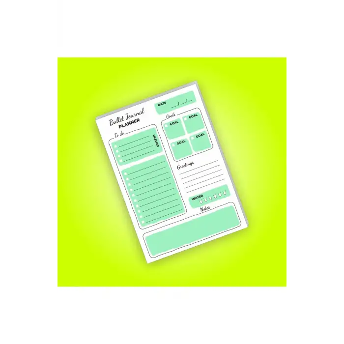 Günlük Planlayıcı | Daily Planner | Notepad | Notebook | Not Defteri | A5 Bloknot