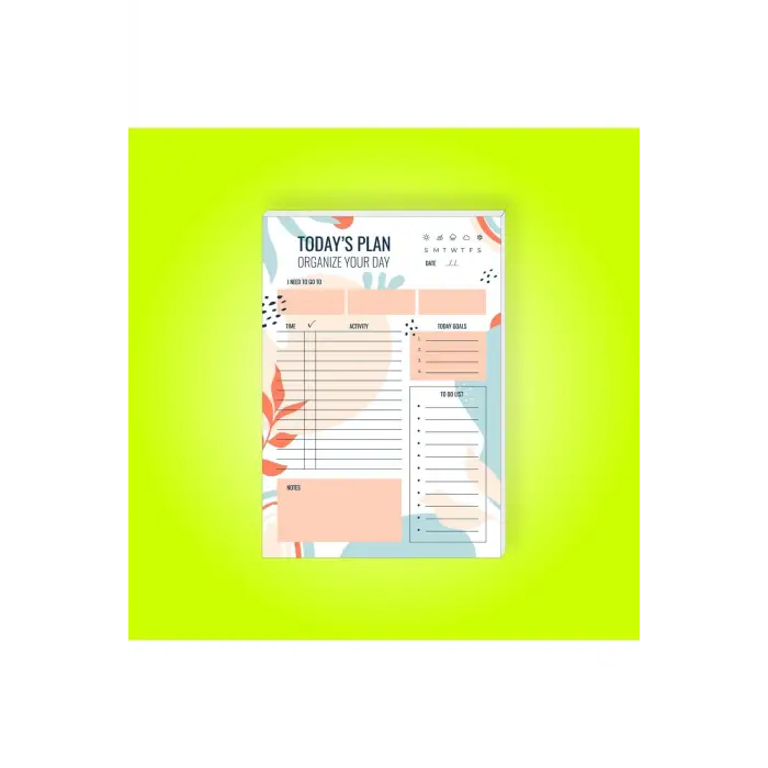 Günlük Planlayıcı | Daily Planner | Notepad | Notebook | Not Defteri | A5 Bloknot