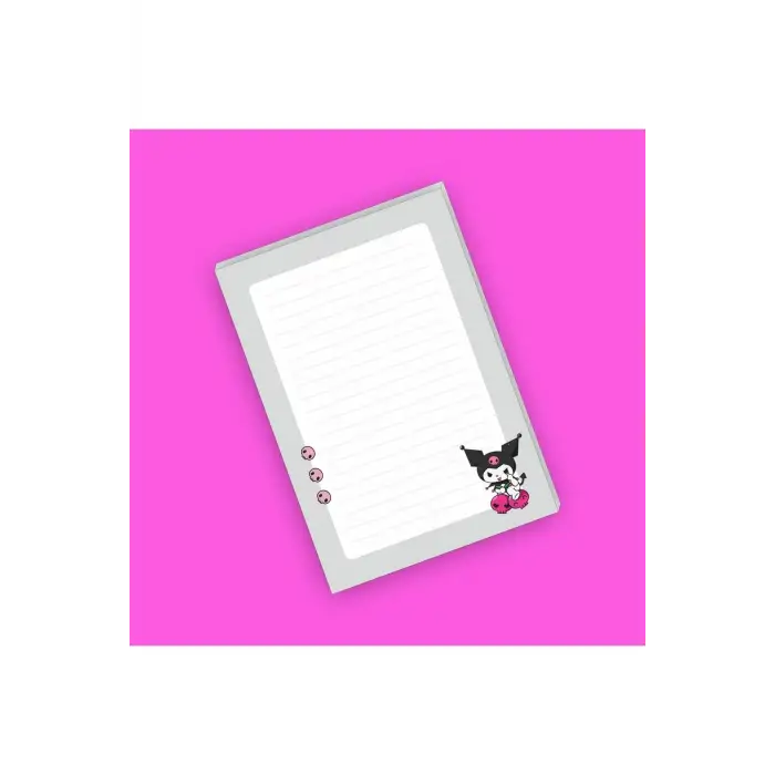 Kuromi Sanrio Not Defterleri | Notepad | Bloknot | Memo | A5 (14x20cm) 40 Sayfa Not Defteri