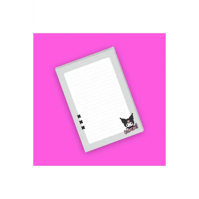 Kuromi Sanrio Not Defterleri | Notepad | Bloknot | Memo | A5 (14x20cm) 40 Sayfa Not Defteri