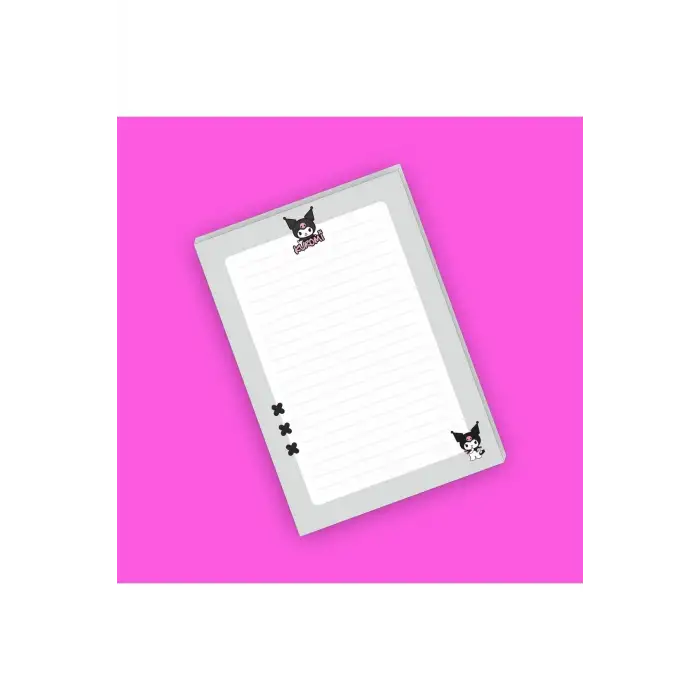 Kuromi Sanrio Not Defterleri | Notepad | Bloknot | Memo | A5 (14x20cm) 40 Sayfa Not Defteri