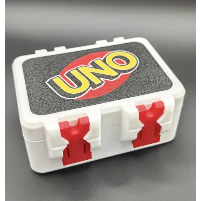 Uno Kart Oyunu Saklama Kutusu - Renkli Dayanıklı Taşıma Kutusu - Organizer Kutu