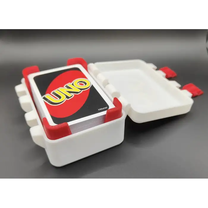 Uno Kart Oyunu Saklama Kutusu - Renkli Dayanıklı Taşıma Kutusu - Organizer Kutu