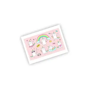 Meov Unicorn Cat Sticker Etiket