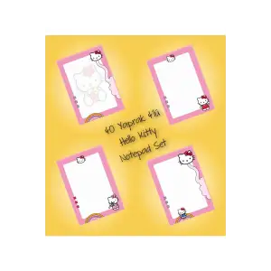Hello Kitty Not Defterleri | Notepad | Bloknot | A5 (14x20cm) 40 Sayfa Not Defteri