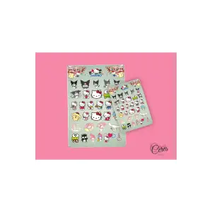 Hello Kitty Sanrio Karışık Sticker Set Etiket 4 Sayfa 70 Etiket