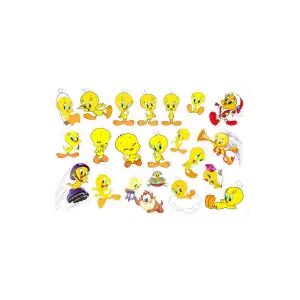 Tweety Sticker Etiket 2 Aynı Sayfa Toplam 64 Adet Etiket