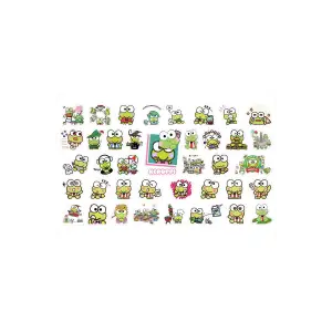 Keroppi Sanrio Hello Kitty Sticker Etiket 1 Sayfa 39 Adet Etiket