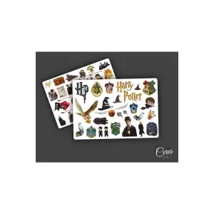 Harry Potter Sticker 2-5cm Arası 2 Sayfa 54 Adet Etiket
