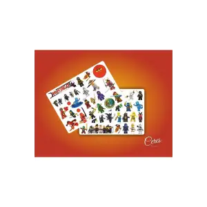 Ninjago Sticker Etiket 2 Sayfa (a5) 53 Adet Etiket