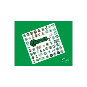 Boston Celtics Nba Sticker Etiket 1 Sayfa 58 Adet Etiket