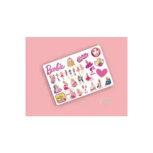 Barbie Sticker Etiket 32 Adet Etiket