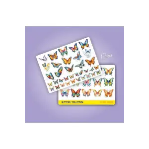 Kelebek Sticker Set 2 Syf 50 Etiket Planlayıcı Bullet Journal Telefon için Uygundur.
