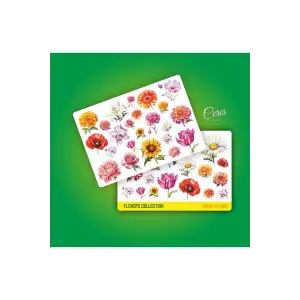 Çiçekler Sticker Set 2 Syf 42 Etiket Planlayıcı Bullet Journal Telefon için Uygundur.