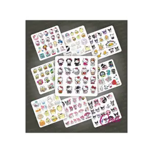 Hello Kitty Kuromi My Melody Cinnamoroll Pompom Gudetama Badzt 190 Adet Laptop Telefon Sticker Set