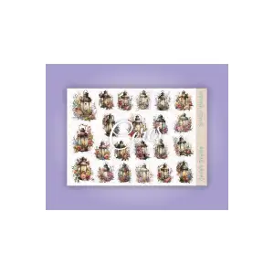 Vintage Fener Latern Tema Sticker Set 2 Sayfa 44 Adet Etiket Planlayıcı Bullet Journal