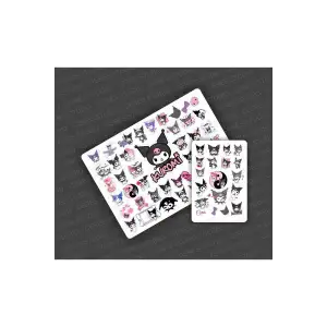 Kuromi Sticker 61 Adet Etiket ( Planlayıcı Bullet Journal Için Uygundur.)