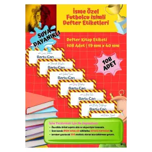 GS Etiketi Defter Etiketi Kitap Etiketi Kişiye Özel Suya Dayanıklı İsim Yazılabilien
