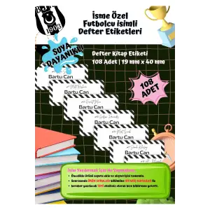 Besiktas Taraftar Etiketi Defter Etiketi Kitap Etiketi Kişiye Özel Suya Dayanıklı İsim Yazılabilien
