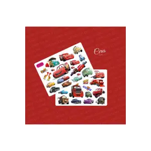 Cars Arabalar Şimşek Mcqueen Ve Arkadaşları Sticker Etiket 2 Sayfa 38 Adet Etiket