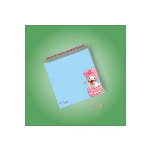 MY MELODY Sanrio Not Defterleri | Notepad | Bloknot | Memo | 9X9 50 Sayfa BLOKNOT