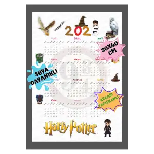 2025 Takvim - Kuromi - Hello Kitty - Harry Potter - ARKASI YAPIŞKANLIDIR