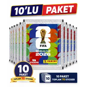FIFA World Cup 2026 Resmi Sticker Paketi – 10 Paket