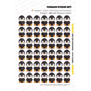 Penguen Pingu Sticker Etiket - Penguen Penguin