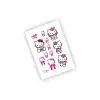 Hello Kitty Sanrio Karışık Sticker Set Etiket 4 Sayfa 70 Etiket
