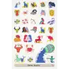 Zodiac Burçlar Tema Sticker Etiket 2 Sayfa 60 Adet Etiket