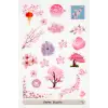 Sakura Pembe Tema Sticker Etiket 4 Sayfa 87 Adet Etiket - Pembe