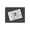 Kuromi Sticker Etiket Tek Sayfa 43 Adet Etiket ( Planlayıcı Bullet Journal Için Uygundur.)
