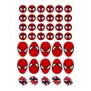 Spiderman Sticker Set - 13x18cm Tek Sayfa 9x13cö 2 Sayfa Toplam 57 Adet Etiket