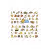 Gudetama Sanrio Hello Kitty Sticker Etiket 2 Sayfa 55 Adet Etiket
