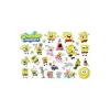 Sponge Bob Sünger Bob Sticker Etiket 2 Sayfa 36 Adet Etiket
