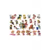 Paw Patrol Sticker Etiket 3 Sayfa (A5) 50 Adet Etiket